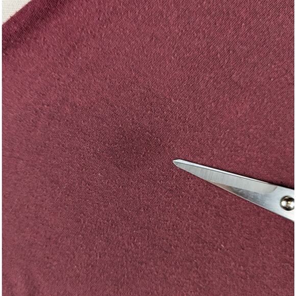 Mens Sm Polo T-Shirt Volcom Burgundy Adult Skateboarding Shirt Top Maroon Casual - Picture 9 of 10